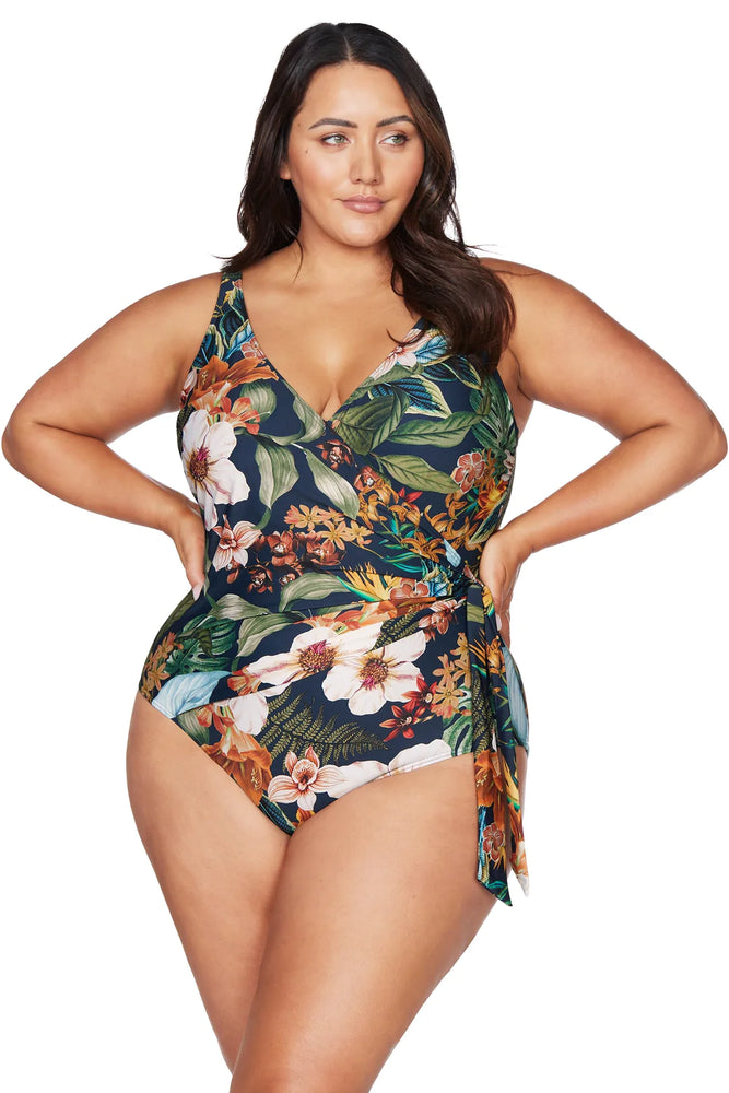 
                  
                    Wire Support Floral Print One Piece 
                  
                