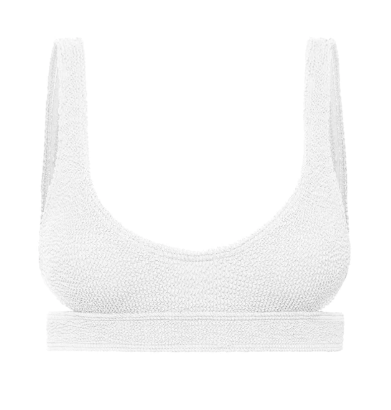 
                  
                    White One Size Cropped Bikini Top
                  
                