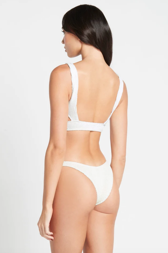 
                  
                    White One Size Cropped Bikini Top
                  
                