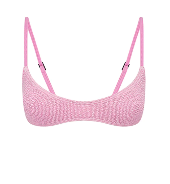 
                  
                    Pink Textured One Size Bikini Top
                  
                