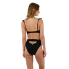 Black High Waisted Seamless Bikini Bottom