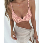 Printed Underwire Support Bikini Top