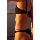 Black Minimal Coverage Bikini Bottom