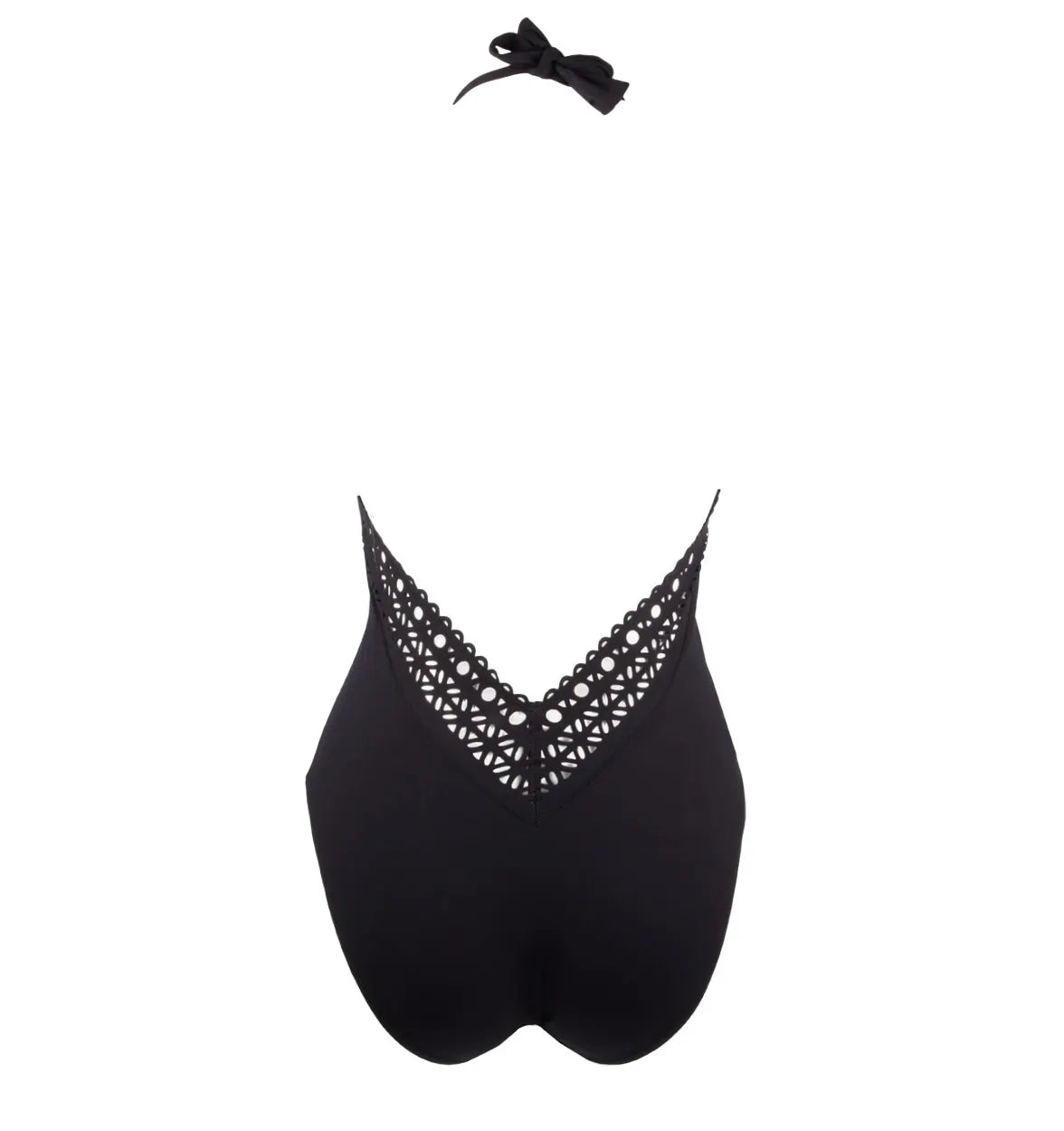 Black V-Neck One Piece
