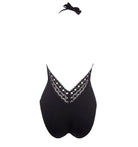 Black V-Neck One Piece