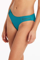 Bright Textured Full Coverage Bikini Bottom