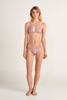 seashell pink print bikini