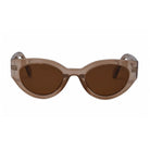 Taupe cat eye glasses