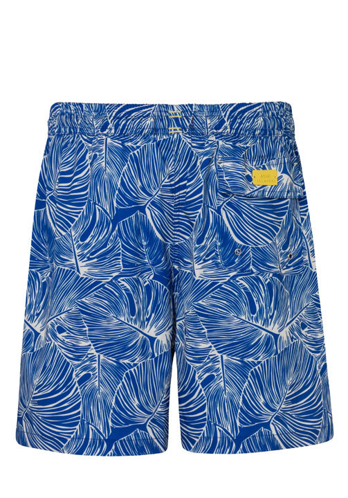 
                  
                    blue leaf print mens swim trunks 
                  
                