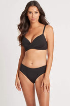 Black Moulded Underwire Bikini Top