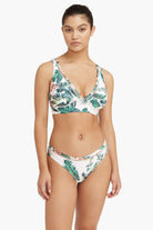 Tropical Print Full Coverage Bikini Bottom