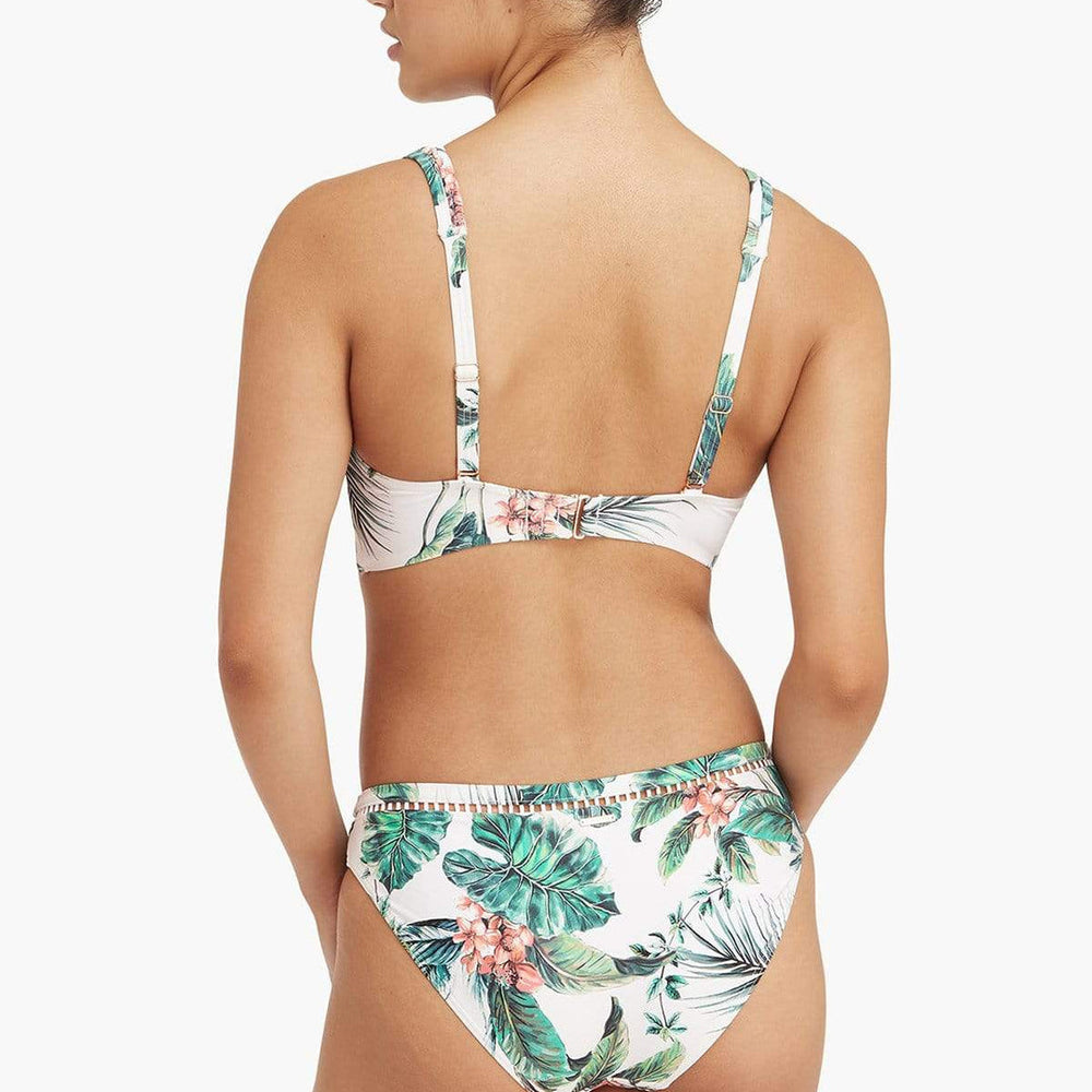 Tropical Print Full Coverage Bikini Bottom