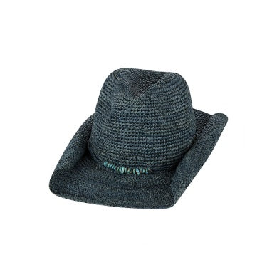 Turquoise Straw Women's Hat