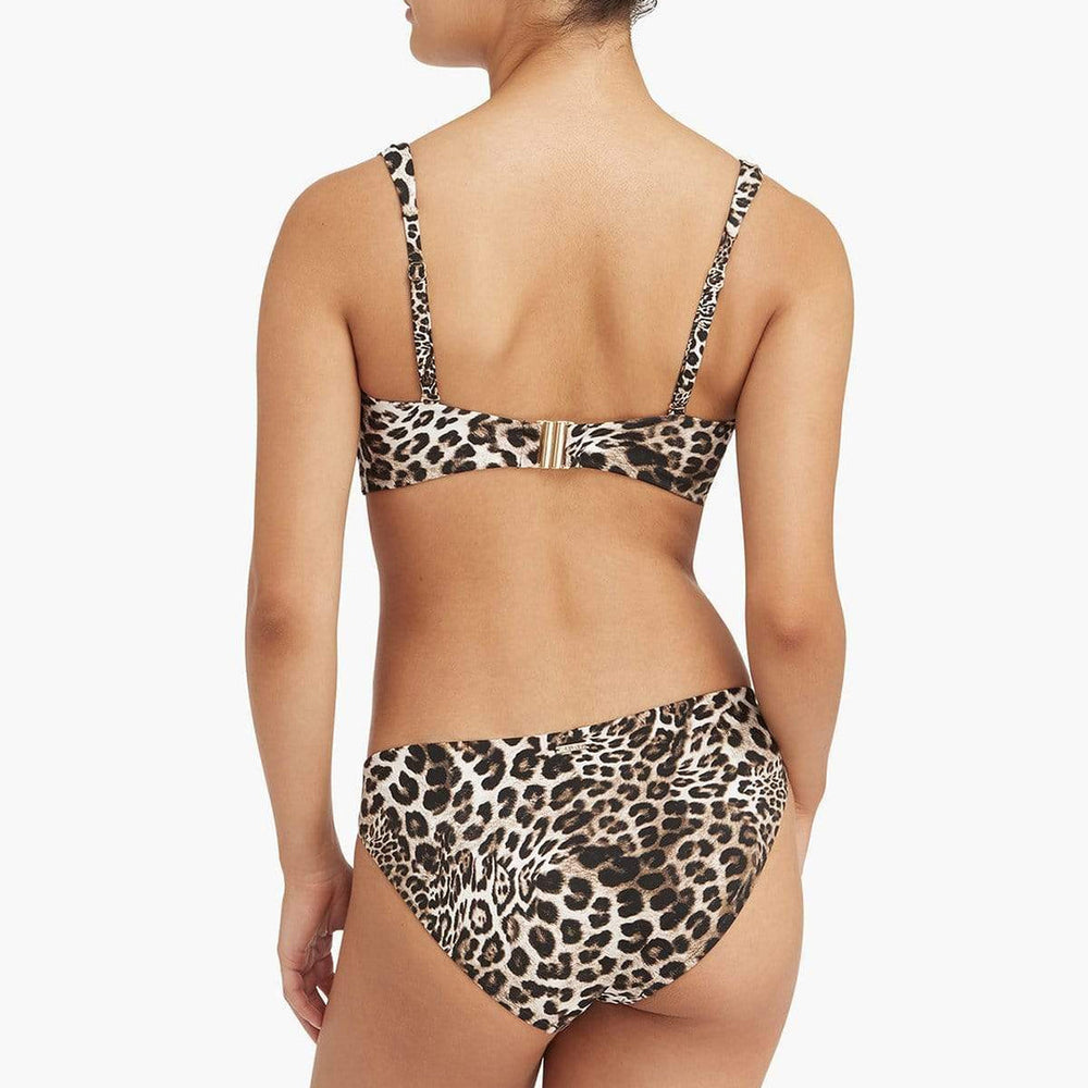 Leopard Print Full Coverage Bikini Bottom