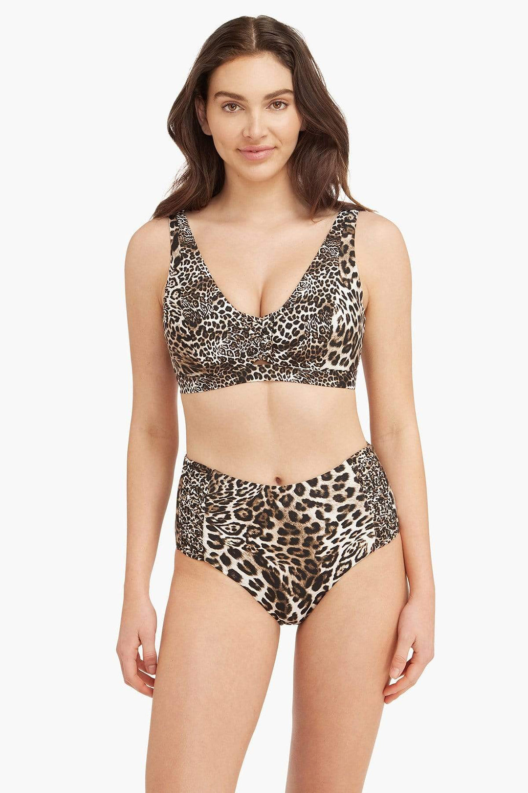 D/DD Cup Leopard Print Bikini Top